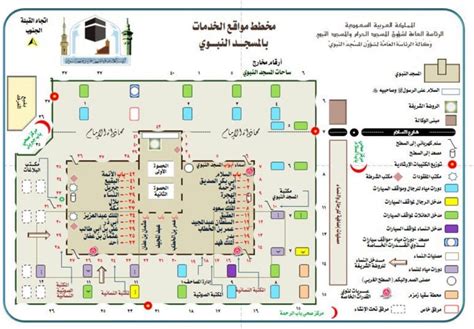 Masjid Nabawi Doors Map - Holy, Muqaddas