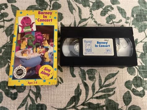 BARNEY IN CONCERT VHS Video Tape Backyard Gang Friends 1992 Lyons Songs ...