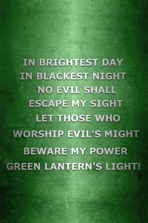 Metallic Green Lantern Oath by KalEl7 on DeviantArt