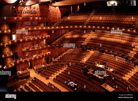 Interior Wales Millennium Centre Cardiff Bay South Wales Stock Photo ...