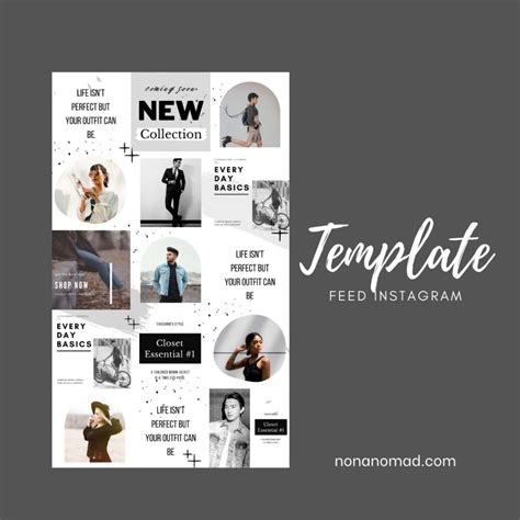 Download Template Feed Instagram 4 - Nonanomad.com