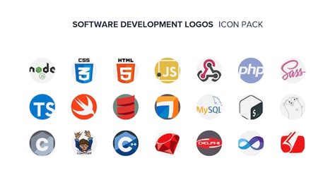 Premium Icon | Software development logos