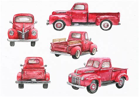 Old Pickup Truck Clipart - TRUCKS