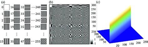 Coded pattern based on Hadamard matrix. (a)The coded pattern of a... | Download Scientific Diagram