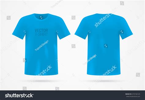 9,280 T Shirt Blue Front Back Mockup Images, Stock Photos & Vectors ...