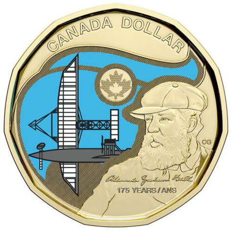 2022 Canada Alexander Graham Bell 175th Anniv COLOURED $1 Loonie - from ...