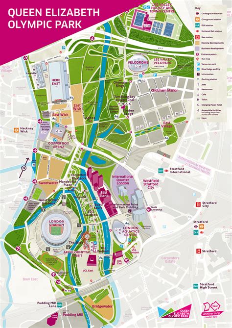 London 2012; Park map Queen Elizabeth Olympic Park (March 2022 ...