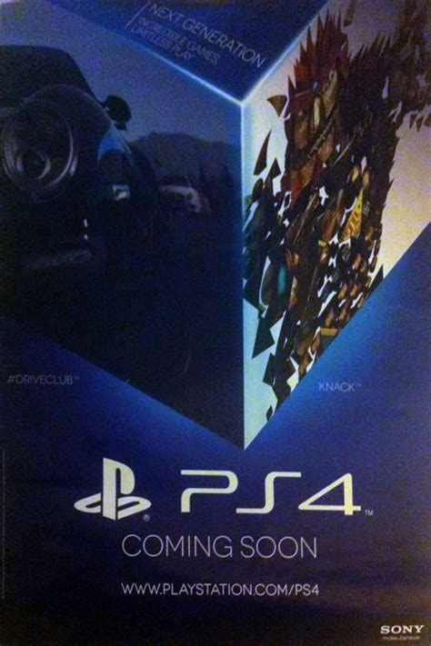 New PS4 poster reads “Incredible Games, Limitless Play”