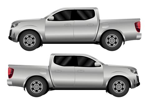 Vector pickup truck with white background 18725068 Vector Art at Vecteezy