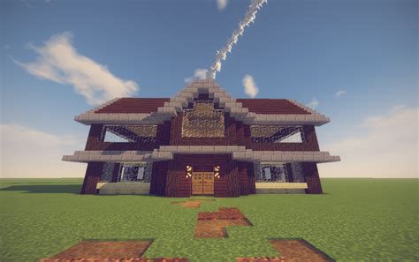 Simple Dark Oak Wood House Minecraft - Pixel Art Grid Gallery