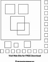 Square Shapes Coloring Sheet  and Symbols Free Book Pages sketch template