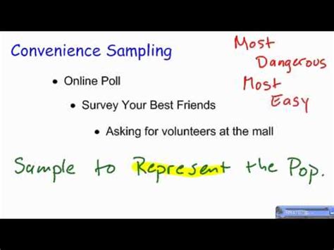 Convenience Sampling - YouTube