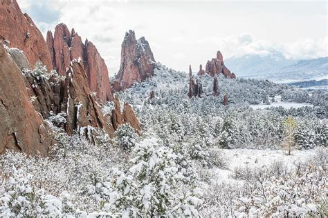 Winter in Garden of the Gods Photograph by Jessica Moore - Fine Art America