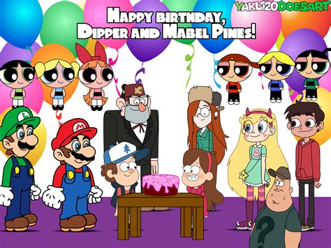 (Request) Happy birthday, Dipper and Mabel Pines! by YAKL120DoesArt on ...