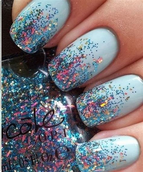 70+ Stunning Glitter Nail Designs 2017