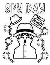 Detective Day Coloring / SPY DAY Pages By FirstieFrenzies sketch template