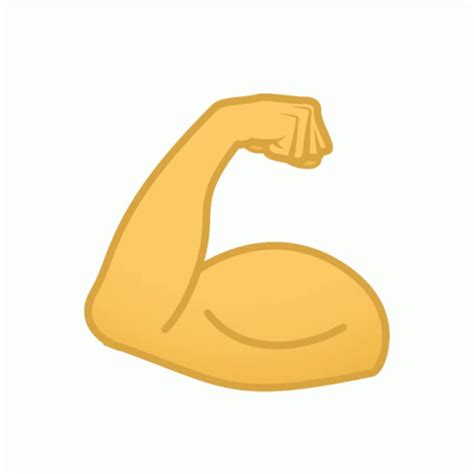 Flexed Biceps Joypixels Sticker - Flexed Biceps Joypixels Flexing ...