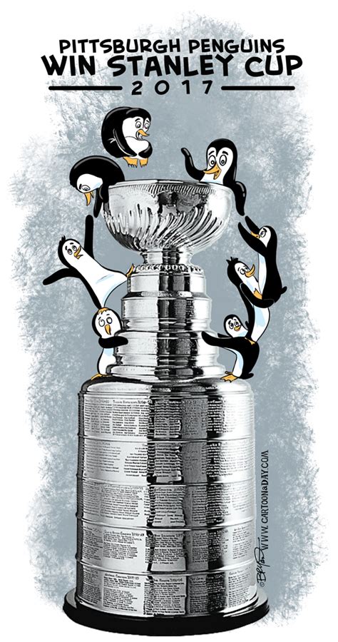 Pittsburgh Penguins Win Stanley Cup Cartoon