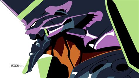 Purple and black robot illustration, Neon Genesis Evangelion, EVA Unit ...