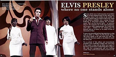 'Where No One Stands Alone' - CD Review 2018 - Elvis Information Network