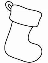 Simple Christmas Stocking Coloring Page  Free Printable Pages sketch template