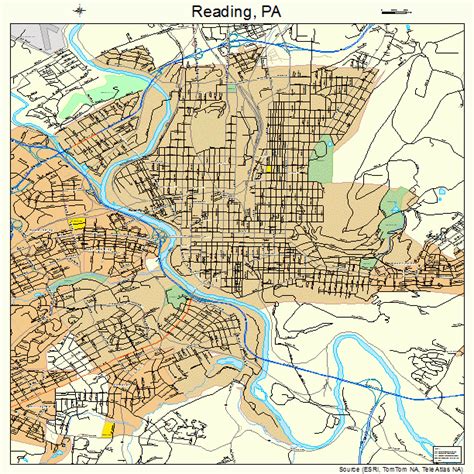 Reading PA Map