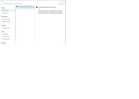 HP DeskJet 2722 Showing Error - Incompatible HP Instant Ink ... - HP ...
