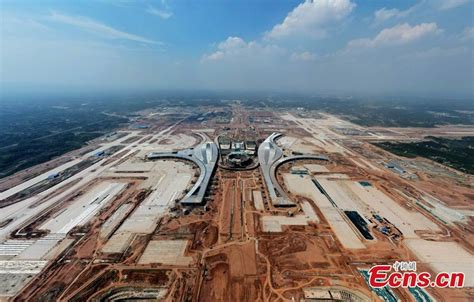 Chengdu Tianfu International Airport under construction