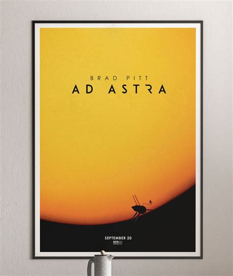 Ad Astra Movie Trailer Poster 2019 | Architeg Prints