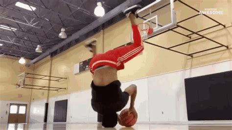 Spinning Head Shot Basketball Trick GIF - Spinning Head Shot Basketball Trick Trick Shot ...