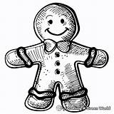 Gingerbread Man Coloring Pages  Free & Printable sketch template