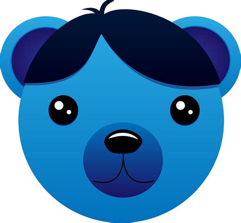 Blue Bear Cartoon | Free download on ClipArtMag