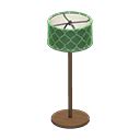 Floor lamp - Brown - Green design | Animal Crossing (ACNH) | Nookea