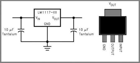 Ams1117 3.3 V Schematic