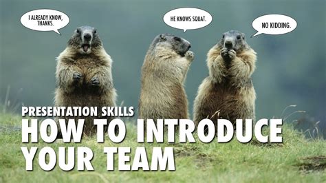 "Presentation Skills" How to introduce your team (CC) - YouTube