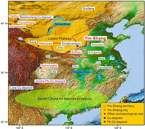 Shang Dynasty Map