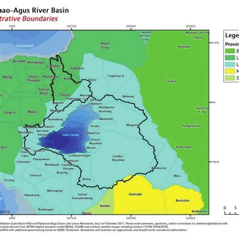 The Lake Lanao Watershed (LLW) and Municipalities of Lanao del Sur (The... | Download Scientific ...