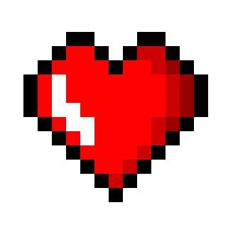 Pixel Heart by EmeraldPlaysMCraft on DeviantArt