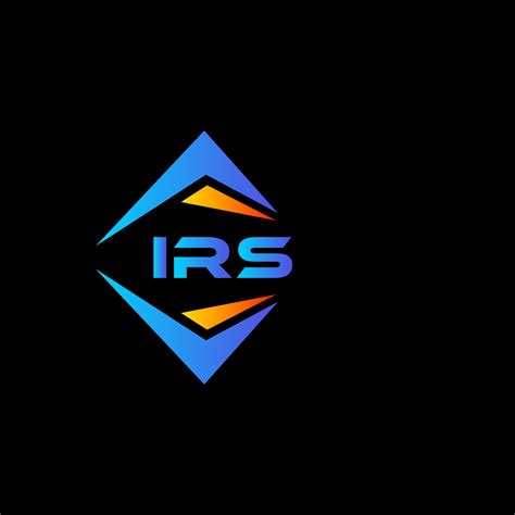 IRS abstract technology logo design on white background. IRS creative ...