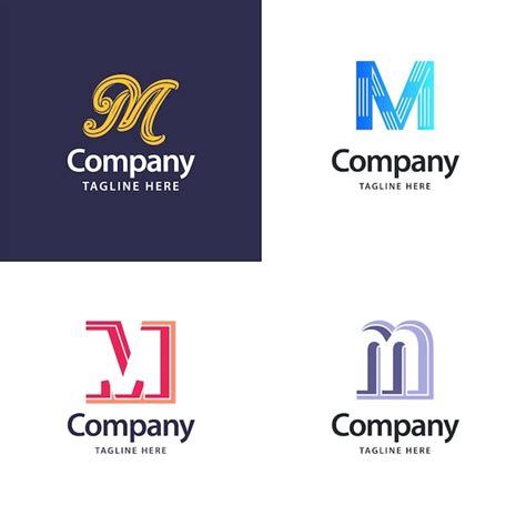 Premium Vector | Letter m big logo pack design creative modern logos ...