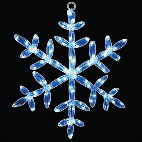 18 in. 24 LED White Snowflake Tube Light-46-725-00 - The Home Depot