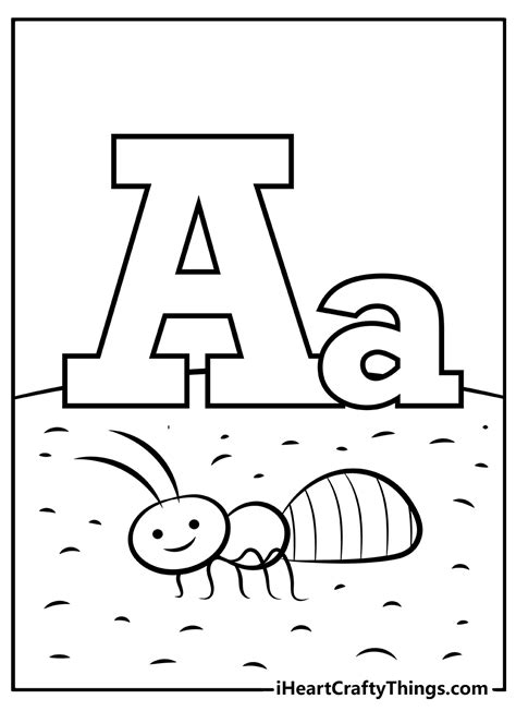 Free Alphabet Coloring Pages For Kids