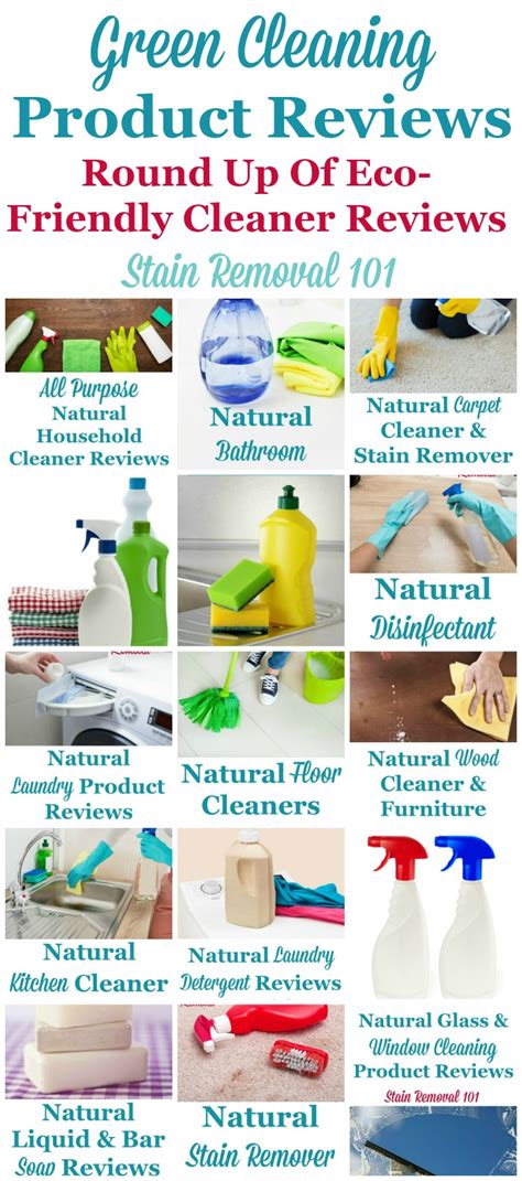 Over 65 Green Cleaning Products Reviews