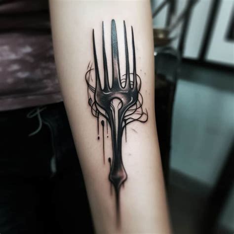 Fork Tattoo Meaning & Symbolism (Wellness & Balance)