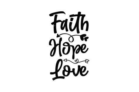 Premium Vector | Faith hope love vector file