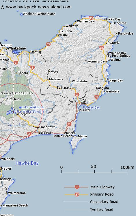 Where is Lake Waikaremoana? Map - New Zealand Maps