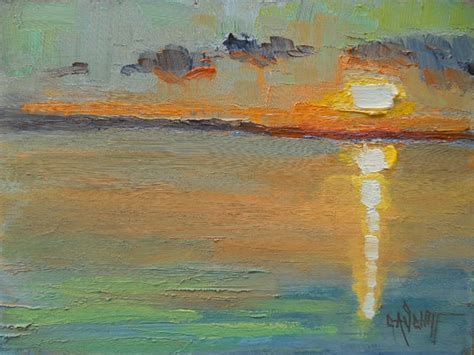 Daily Painters Abstract Gallery: Sunset Paintings, Daily Painting ...