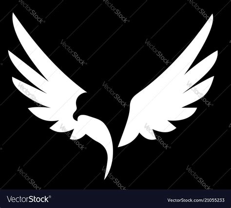 Bird wings logo Royalty Free Vector Image - VectorStock