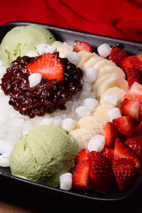 South Korean Patbingsu (Shaved Ice Dessert) - International Cuisine