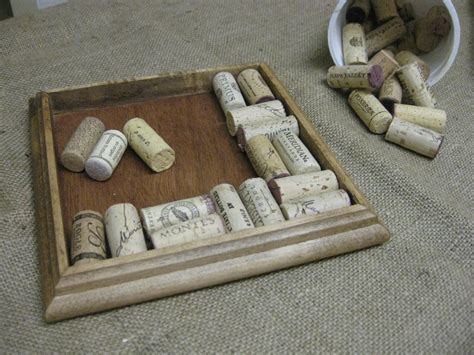 Wine Cork Trivet Kit Reclaimed wood DIY craft kit Honey